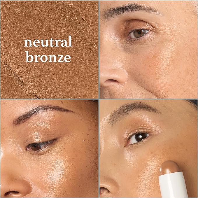Julep Skip the Brush Multi-Purpose Color Stick for Eyes, Cheeks, and Lip Duo Neutral Bronze and Golden Guava - Blendable, Buildable Color