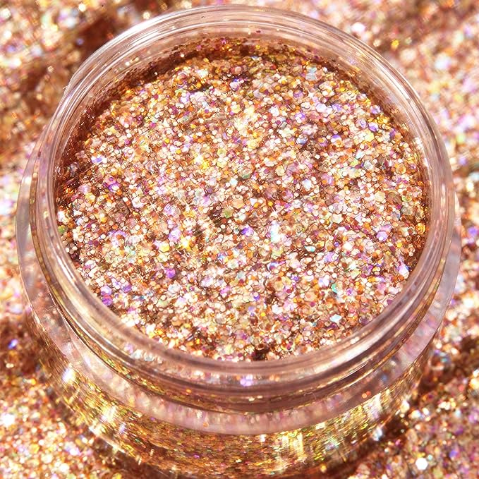 ColourPop Glitterally Obsessed Body Glitter Gel - Multi-Colored Glitter Makeup Made with an Adhesive Gel Formula - Easy to Use & Mess Free - Avenues Of The Stars (0.06 oz)