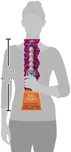 Bed Head Rock N Roller Clamp Free 2-in-1 Curling Wand | Round Barrel for Tousled Waves