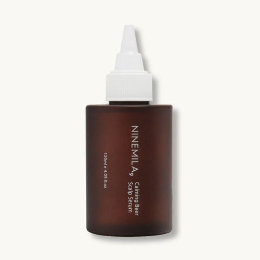 NINEMILA Calming Beer Biotin Hair Scalp Serum for Head & Thinning Hair Scalp Care With EWG Green Grade, Vegan Ingredients 120ml, 4.06 Fl oz