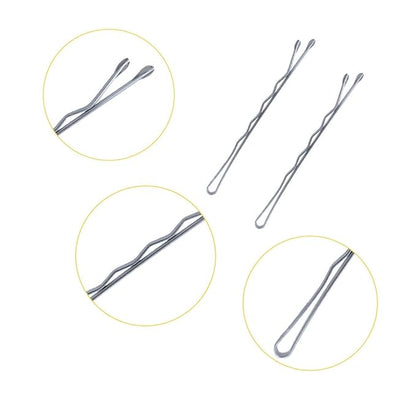 330 Pcs 2.2 Inch Hair Bobby Pins Silver With Box, Silver Bobby Pins For Gray Hair, YINGFENG Reusable Non Slip Hair Pins, This Gray Hair Pins For Women, Girls And Kids