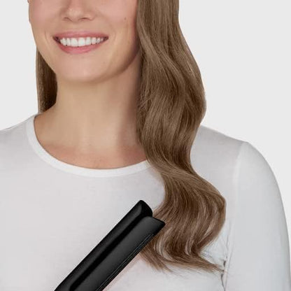 Airflow Styling Flat Iron, 2 in 1 Hair Straightener & Curler, Ceramic Plates, Tourmaline Coating, 360 Degree Air Vents, Sunny Styler - Black