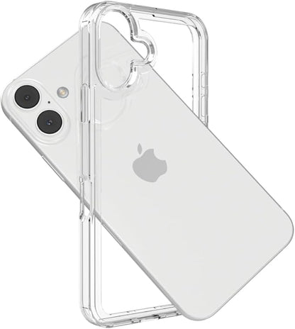 for iPhone 16 Plus Clear Bumper Frame No-Back Case, Slim Fit Ultra-Light Anti-Yellowing Transparent Protection Heat Dissipation Phone Cover Case 6.7" 2024