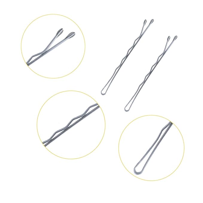 220PCS 2.76 Inch Silver Bobby Pins for Women, Large Bobby Pins with Box, Reusable Non Slip Hair Pins, Great for Thick Hair
