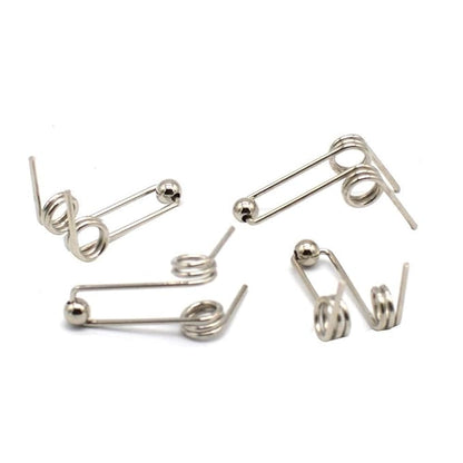 10Pcs Wire Diameter 1.2mm Curling Iron Replacement Double Return Torsion Spring Hair Curling Rod Accessories Styling Tools Appliances (Size : 24mm)