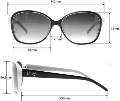 Jessica Simpson Womens J5012 Retro Cat Eye Sunglasses With Uv400 Protection