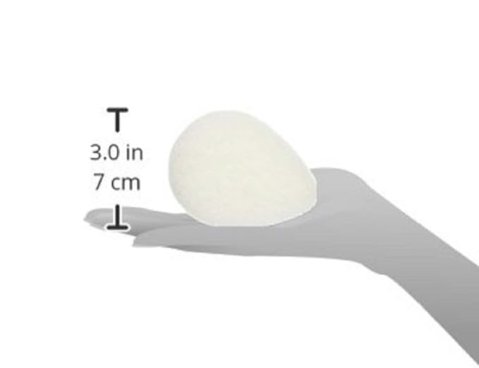 Buf-Puf Regular Facial Sponge, Dermatologist Developed, Removes Deep Down Dirt & Makeup that Causes Breakouts and Blackheads, Reusable, Exfoliating, White, 1 Count (Pack of 2)