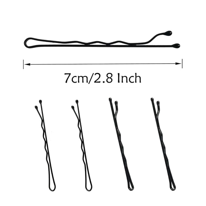 220pcs Large 2.76-Inch Bobby Pins for Women, Super Grip Black Hair Clips with Box - Reusable Non-Slip Pins for Thick, Long Hair