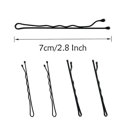 220pcs Large 2.76-Inch Bobby Pins for Women, Super Grip Black Hair Clips with Box - Reusable Non-Slip Pins for Thick, Long Hair