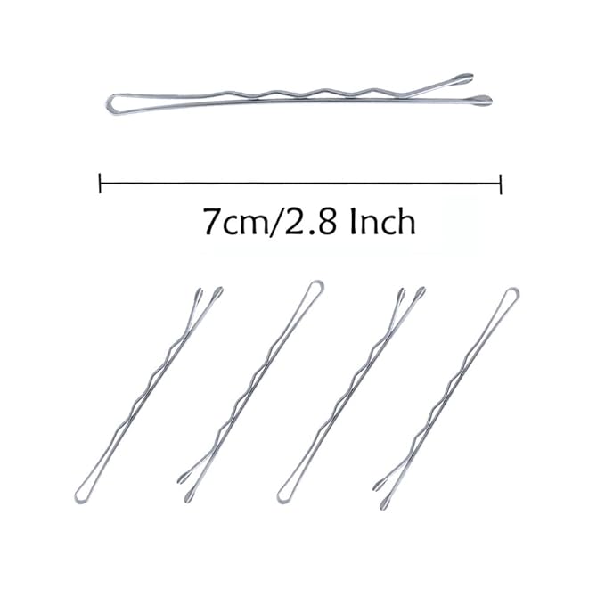 220PCS 2.76 Inch Silver Bobby Pins for Women, Large Bobby Pins with Box, Reusable Non Slip Hair Pins, Great for Thick Hair