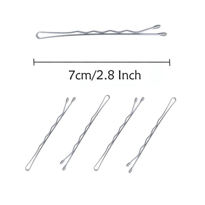 220PCS 2.76 Inch Silver Bobby Pins for Women, Large Bobby Pins with Box, Reusable Non Slip Hair Pins, Great for Thick Hair