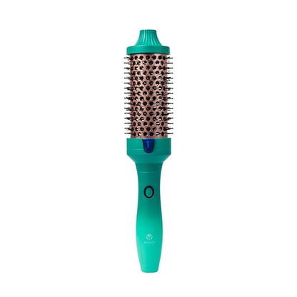 CALISTA FAUXblo Thermal Blowout Brush | Heated, Airless Round Brush | Heats to 365F | One-Step Blowout for Smooth, Shiny Hair | 3 Sizes | Dual Voltage (Emerald, 1.77)