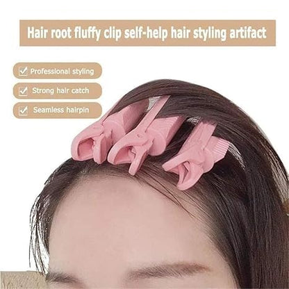 5Pcs Pink Volumizing Hair Root Clip Natural Fluffy Hair Root Clip, Volume Hair Curler Clip Diy Curler Fluffy Clamps Rollers Hair, Hair Rollers, Styling Tools and Appliances for Women