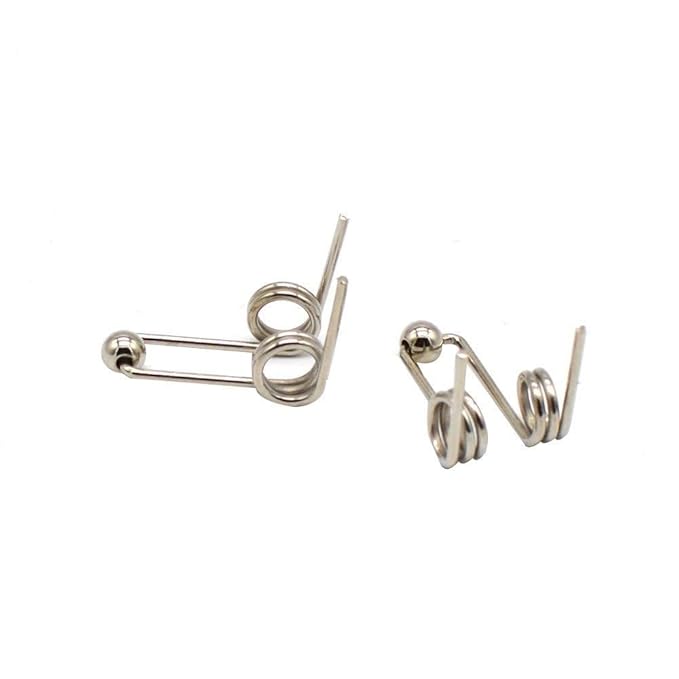 10Pcs Wire Diameter 1.2mm Curling Iron Replacement Double Return Torsion Spring Hair Curling Rod Accessories Styling Tools Appliances (Size : 24mm)