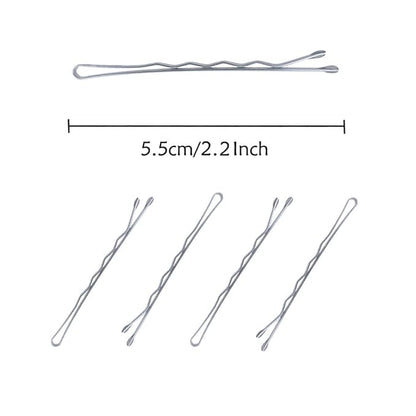 330 Pcs 2.2 Inch Hair Bobby Pins Silver With Box, Silver Bobby Pins For Gray Hair, YINGFENG Reusable Non Slip Hair Pins, This Gray Hair Pins For Women, Girls And Kids