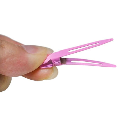 100 Packs Assorted Color Alligator Curl Clips, bandenger 1.8 Inch Single Prong Clips Hair Accessories,for Girls and Women,Hair Styling,Hair Coloring, Random Color (Assorted Color)
