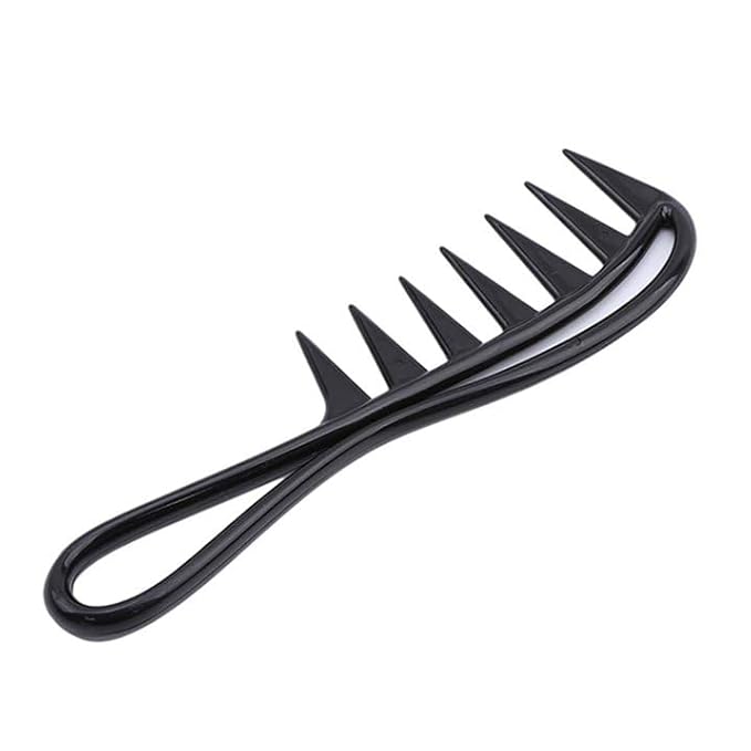 Black Large Tooth Detangle Comb Shampoo Wide Teeth Comb Hair Salon Shampoo Comb Unbreakable Styling Tools and Appliances