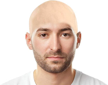 6 PCS Bald Cap - Latex Makeup Caps with Bald Wigs - Costume Accessories for Adults, Teenagers' Theme Party Supplies