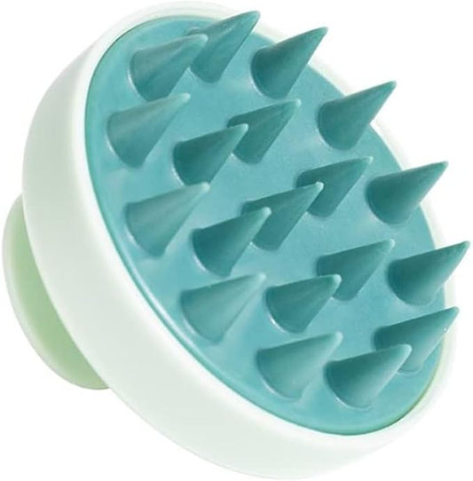 Hair Scalp Massager Soft Silicone Scalp Brush Shampoo Brush Scalp Exfoliator Scalp Massager for Hair Growth/Dandruff Removal, Head Massager for Hair Care Styling Tools Appliances (1x green)
