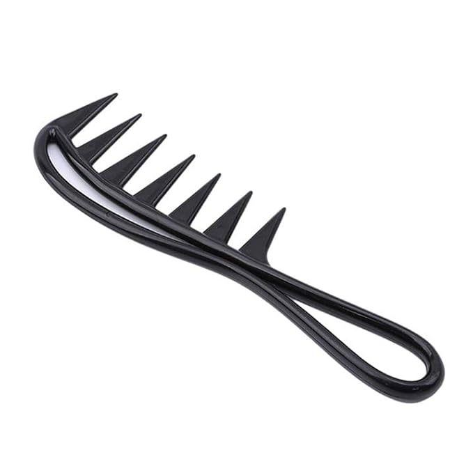Black Large Tooth Detangle Comb Shampoo Wide Teeth Comb Hair Salon Shampoo Comb Unbreakable Styling Tools and Appliances