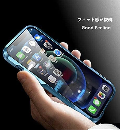 HENGHUI iPhone 13 Pro Max Aluminum Bumpers Bumper Case Metal Frame Bumper Cover Shock Absorbent Slim Cool Design (13ProMax, Silver)