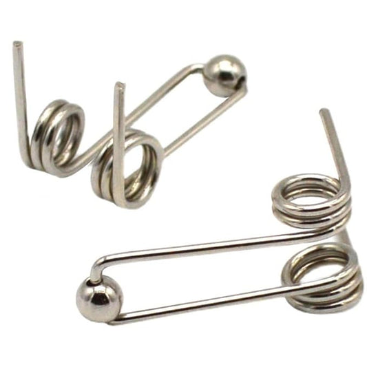 10Pcs Wire Diameter 1.2mm Curling Iron Replacement Double Return Torsion Spring Hair Curling Rod Accessories Styling Tools Appliances (Size : 24mm)