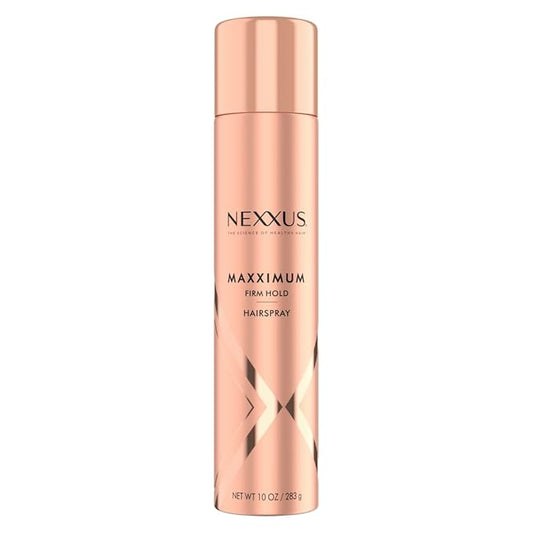 Nexxus Maximum Hold Finishing Hair Spray, for Control, Hold Hairspray for Women Hair Styling, Pink, 10 oz