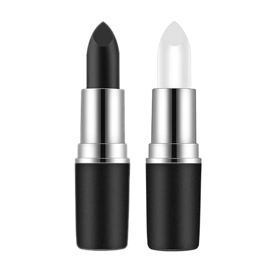 Mysense Black and White Face Body Paint Stick, Eye Black Stick for Sports Baseball Softball Football, Blendable Cream Facepaint for Halloween Costume Clown Skull Skeleton Cosplay Makeup