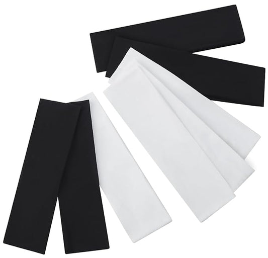 8 Pack Sport Headbands for Women, Elastic Soft Fabric Non-Slip Hair Bands Hair Warp for Daily Workout Yoga Running Sports, Combo 9