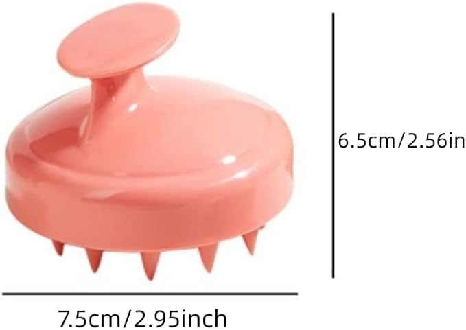 Hair Scalp Massager Soft Silicone Scalp Brush Shampoo Brush Scalp Exfoliator Scalp Massager for Hair Growth/Dandruff Removal, Head Massager for Hair Care Styling Tools Appliances (1pc-red)