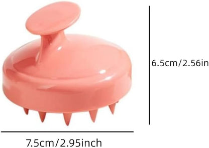Hair Scalp Massager Soft Silicone Scalp Brush Shampoo Brush Scalp Exfoliator Scalp Massager for Hair Growth/Dandruff Removal, Head Massager for Hair Care Styling Tools Appliances (1pc-red)