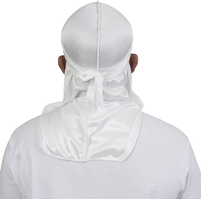 4PCS Silky Durags for Men Women 360 Waves with 1 Wave Cap, Silky Satin Durag Extra Long Tails