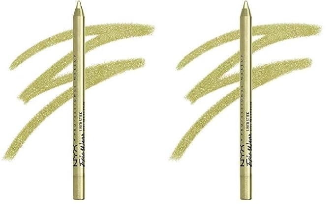 NYX PROFESSIONAL MAKEUP Epic Wear Liner Stick, Long-Lasting Eyeliner Pencil - Chartreuse (Pack of 2)