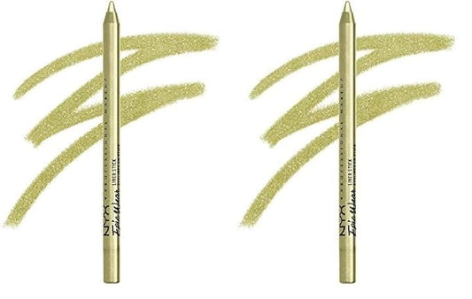 NYX PROFESSIONAL MAKEUP Epic Wear Liner Stick, Long-Lasting Eyeliner Pencil - Chartreuse (Pack of 2)