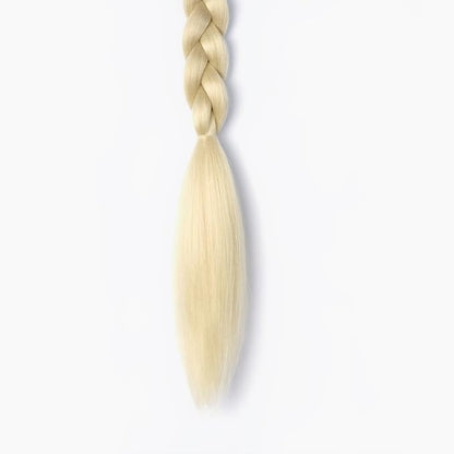 2 Pack Long Braided Ponytail Extension with Hair Tie Straight Wrap Around Braided Ponytail Extension(613#)