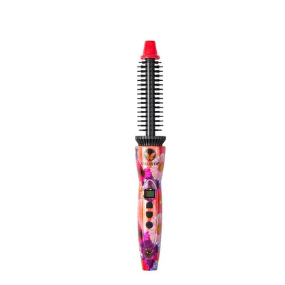 CALISTA Perfecter Pro Heated Round Brush | Curl, Volumize, and Style Hair with No Heat Damage for Healthier Hair | 4 Sizes for All Hair Types | Dual Voltage & Adjustable Temp (Daisy Bloom, 0.5)