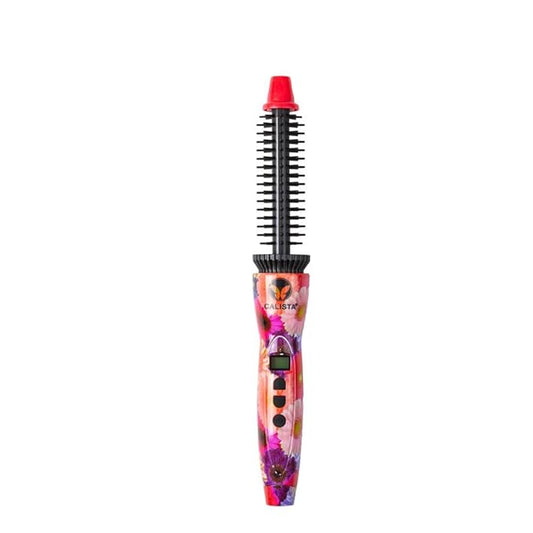 CALISTA Perfecter Pro Heated Round Brush | Curl, Volumize, and Style Hair with No Heat Damage for Healthier Hair | 4 Sizes for All Hair Types | Dual Voltage & Adjustable Temp (Daisy Bloom, 0.5)