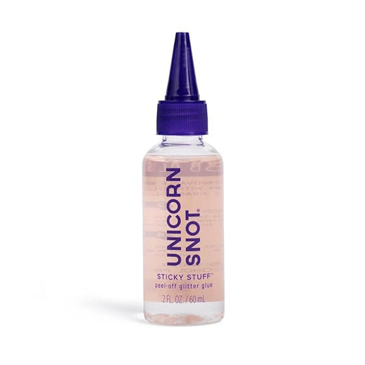Unicorn Snot Glitter Glue Primer - Sticky Stuff™ Peel Off Glitter Glue for Long-Lasting Perfection - Safe for Face - Waterproof, Non-Toxic Primer for Body & Face - Dries Clear