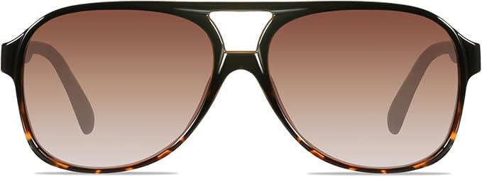 YDAOWKN Retro Aviator Sunglasses for Women Mens Large Frame Classic Vintage 70s Sun Glasses Aviators
