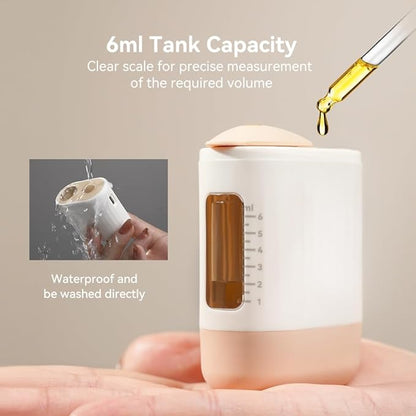 2 in 1 Electric Scalp Massager and Hair Oil Applicator, Hair Massager Scalp Applicator Brush for Treatment Growth Medicine Essential Oil Serum White