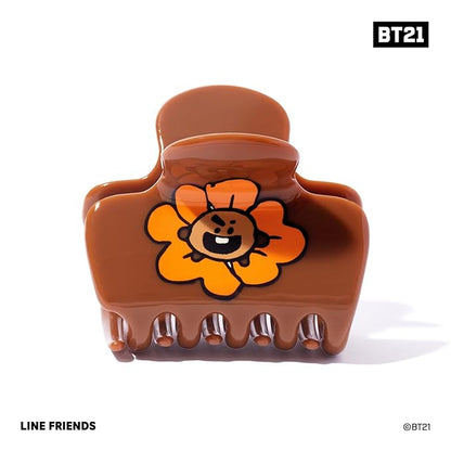 Kitsch BT21 Recycled Plastic Puffy Medium Hair Clips, Claw Clips for Thin Hair and Short Hair for Women