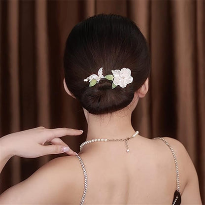 Ins Style Elegant Lazy Hair Curler, Crystal Hair Bun Maker, French Twist Hairstyle Bun Hair Accessories