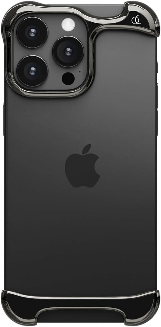 Arc Pulse Compatible with iPhone 16 Pro Max Phone Case (2024), Minimalist Protective Shock Absorption Aerospace Grade Aluminum Shells + Elastomer Inlays Easy Fit 6.9 inch (Aluminum Polished Graphite)