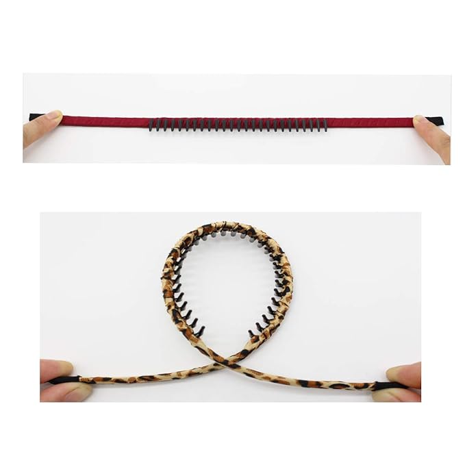 Multicolor Stylish Teeth Comb Hair Hoop Hairband Headband Soft Comfy Non-slip Hair Accessories for Women/Girl(4 color)