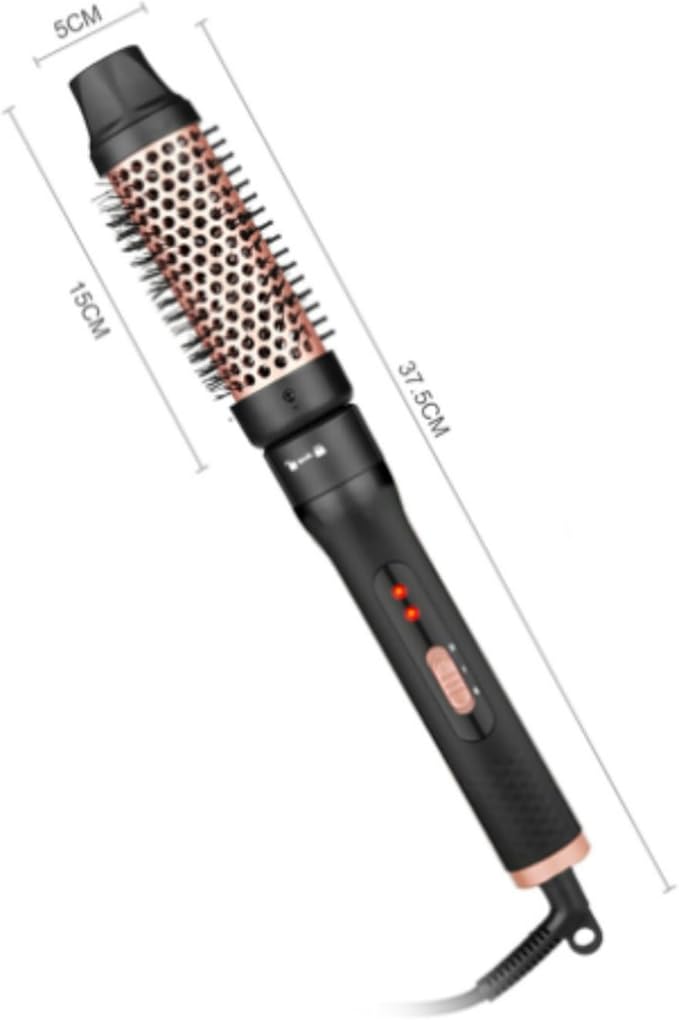 6 in 1 Hair Curling Iron Set with Curling Brush and 5 Interchangeable Ceramic Curling Wand (0.35"-1.25"), Curling Wand Set with 2 Temp Heating Setting, Contain Protective Glove and 2 Clips