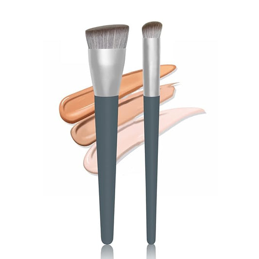 Banidy Foundation Makeup Brush Contour Concealer Brush Large Powder Brush Kabuki Brush Perfect for Any Look Premium Luxe Plush Fibers Rounded Flawless Face Brush Ideal for Liquid, Cream, Powder,Blending, Buffing, Setting Blush Brush