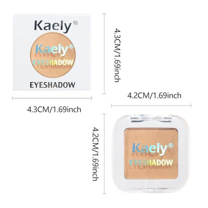 evpct Matte Light Nude Brown Single Eye Shadow Palette Makeup for Older Women, Burly Wood Cream Eye shadow Palette Single for Older Women Matte, High Pigment Monochrome Eyeshadow, sombra de ojos