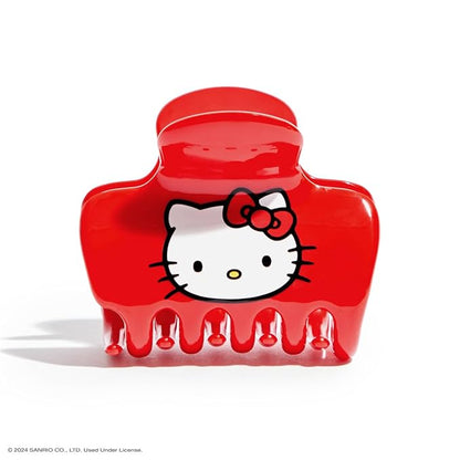 Kitsch Hello Kitty Recycled Plastic Puffy Medium Hair Clips for Women, Medium Claw Clips for Thin Hair, Claw Hair Clips for Short Hair, Medium Hair Claw Clips for Women