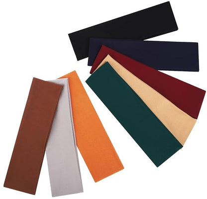 8 Pack Sport Headbands for Women, Elastic Soft Fabric Non-Slip Hair Bands Hair Warp for Daily Workout Yoga Running Sports, Combo 6