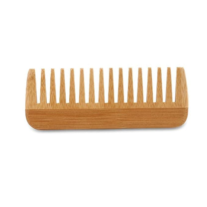 Brown Natural Bamboo Wide Tooth Comb Detangling Combs Anti-Static Curly Hair For Women Men Smoothing Massaging Home Salon Use Bamboo Hair Brushes For Women，Styling Tools and Appliances
